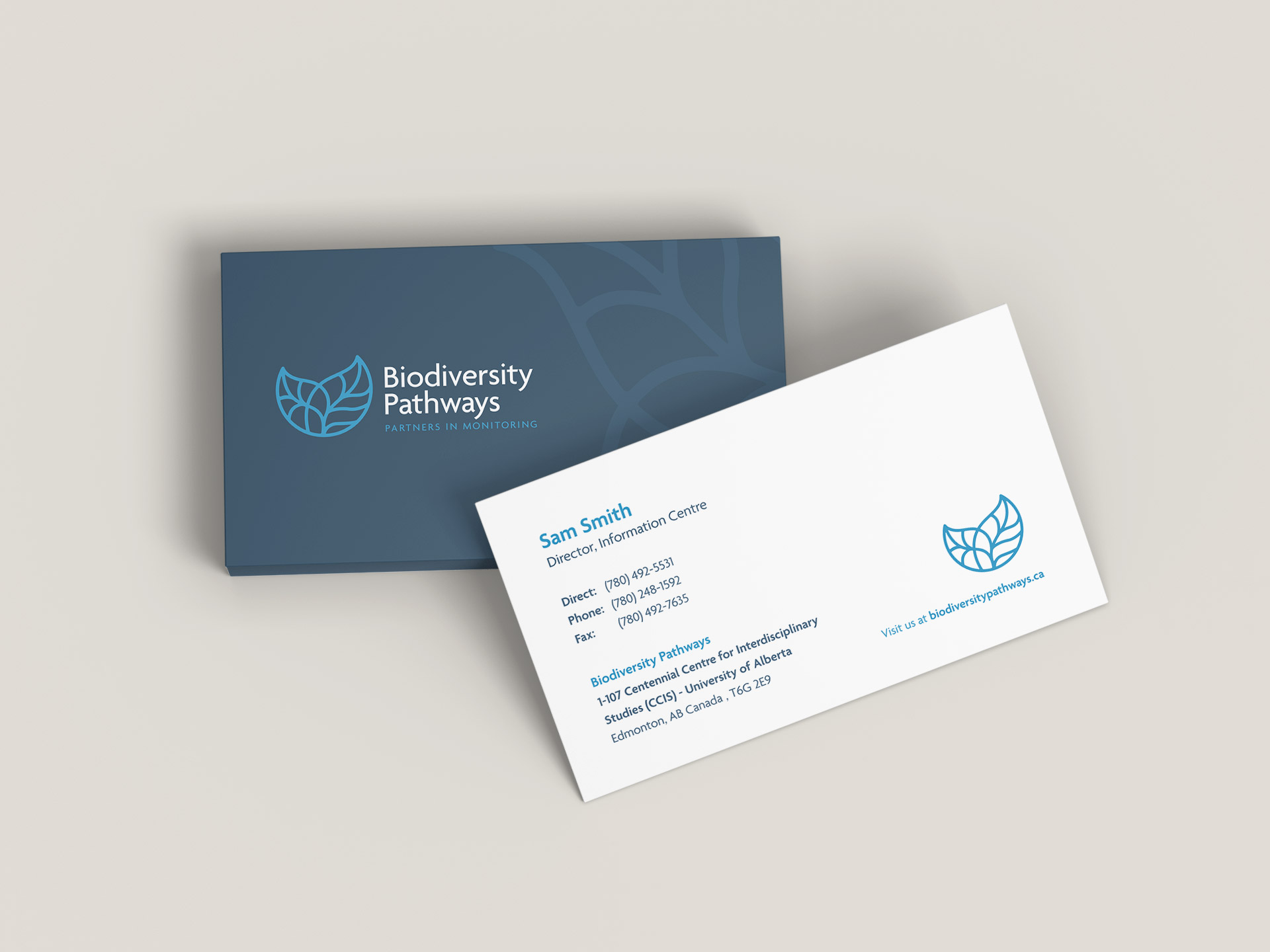 Biodiversity Pathways Business Card Design