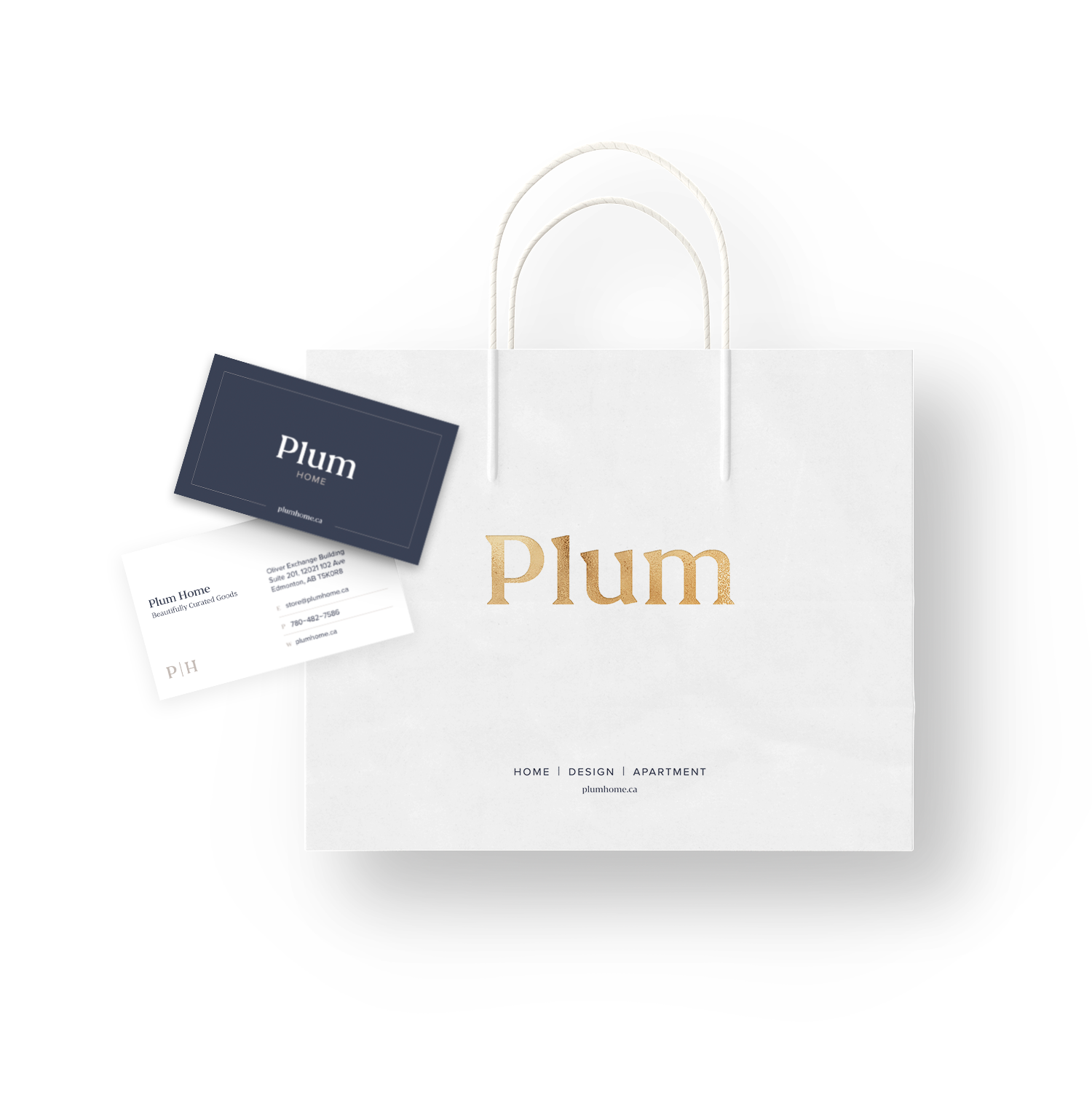 Plum bag design and business cards Project image 2